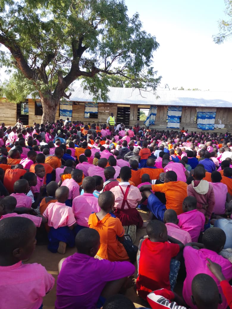 Katakwi students attending school outreach update program